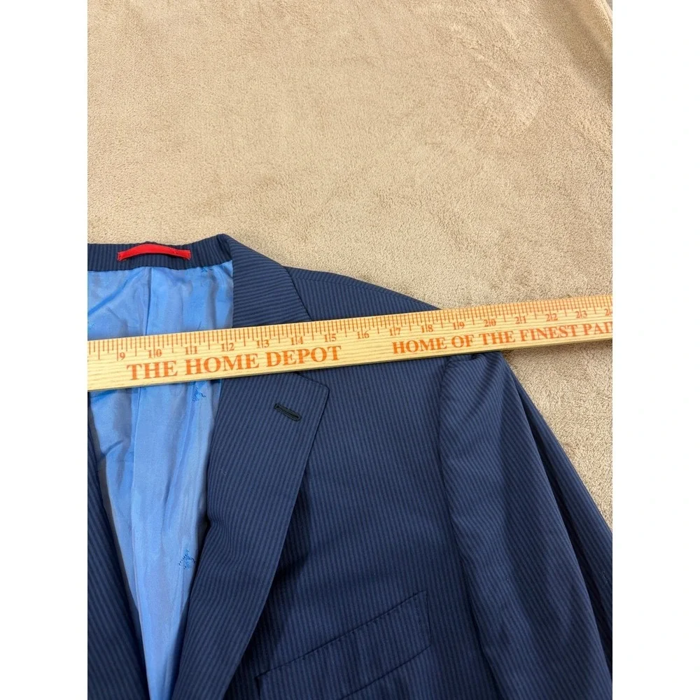 ISAIA Napoli Navy Wool‎ Blazer Men Size 52 Italian 2 Buttons Business Ocassions